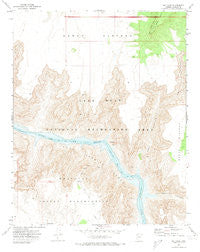 Bat Cave Arizona Historical topographic map, 1:24000 scale, 7.5 X 7.5 Minute, Year 1971