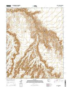Bat Canyon Arizona Current topographic map, 1:24000 scale, 7.5 X 7.5 Minute, Year 2014