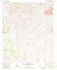 Batamote Hills Arizona Historical topographic map, 1:24000 scale, 7.5 X 7.5 Minute, Year 1981