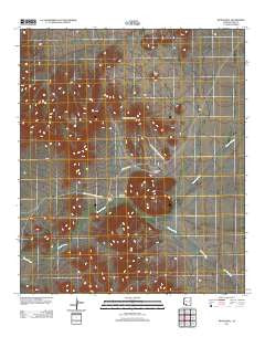 Bates Well Arizona Historical topographic map, 1:24000 scale, 7.5 X 7.5 Minute, Year 2011