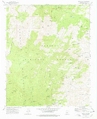 Battle Flat Arizona Historical topographic map, 1:24000 scale, 7.5 X 7.5 Minute, Year 1974