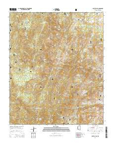 Battle Flat Arizona Current topographic map, 1:24000 scale, 7.5 X 7.5 Minute, Year 2014