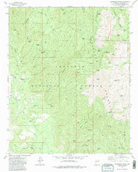 Battleship Butte Arizona Historical topographic map, 1:24000 scale, 7.5 X 7.5 Minute, Year 1974