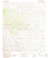 Beargrass Basin Arizona Historical topographic map, 1:24000 scale, 7.5 X 7.5 Minute, Year 1989