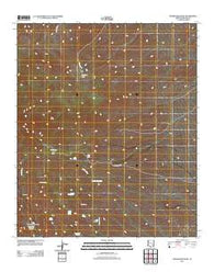 Beargrass Basin Arizona Historical topographic map, 1:24000 scale, 7.5 X 7.5 Minute, Year 2011