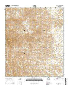 Beargrass Basin Arizona Current topographic map, 1:24000 scale, 7.5 X 7.5 Minute, Year 2014