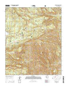 Beaverhead Arizona Current topographic map, 1:24000 scale, 7.5 X 7.5 Minute, Year 2014