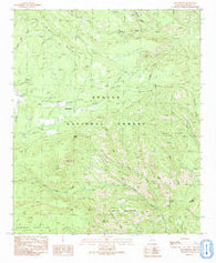 Beaverhead Arizona Historical topographic map, 1:24000 scale, 7.5 X 7.5 Minute, Year 1991