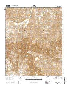 Beckers Butte Arizona Current topographic map, 1:24000 scale, 7.5 X 7.5 Minute, Year 2014
