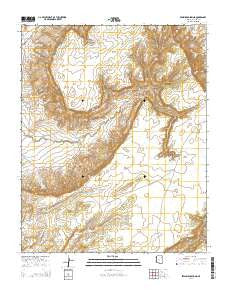 Beeshsikad Spring Arizona Current topographic map, 1:24000 scale, 7.5 X 7.5 Minute, Year 2014