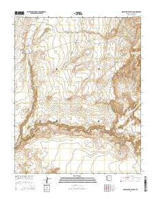 Begashibito Canyon Arizona Current topographic map, 1:24000 scale, 7.5 X 7.5 Minute, Year 2014