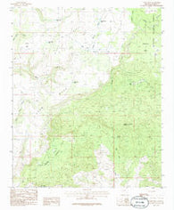 Behm Mesa Arizona Historical topographic map, 1:24000 scale, 7.5 X 7.5 Minute, Year 1986