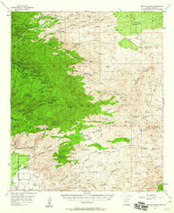 Bellota Ranch Arizona Historical topographic map, 1:62500 scale, 15 X 15 Minute, Year 1957