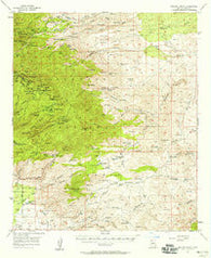 Bellota Ranch Arizona Historical topographic map, 1:62500 scale, 15 X 15 Minute, Year 1957