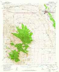 Benson Arizona Historical topographic map, 1:62500 scale, 15 X 15 Minute, Year 1958