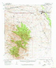 Benson Arizona Historical topographic map, 1:62500 scale, 15 X 15 Minute, Year 1958