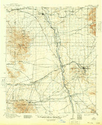 Benson Arizona Historical topographic map, 1:125000 scale, 30 X 30 Minute, Year 1915