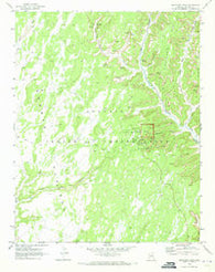 Betatakin Ruin Arizona Historical topographic map, 1:24000 scale, 7.5 X 7.5 Minute, Year 1970
