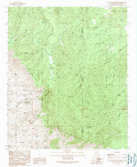 Big Lue Mountains Arizona Historical topographic map, 1:24000 scale, 7.5 X 7.5 Minute, Year 1989