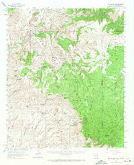 Big Lue Mts Arizona Historical topographic map, 1:62500 scale, 15 X 15 Minute, Year 1962