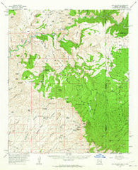 Big Lue Mts Arizona Historical topographic map, 1:62500 scale, 15 X 15 Minute, Year 1962