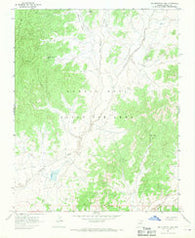 Big Mountain Dam Arizona Historical topographic map, 1:24000 scale, 7.5 X 7.5 Minute, Year 1967