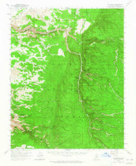 Big Springs Arizona Historical topographic map, 1:62500 scale, 15 X 15 Minute, Year 1958