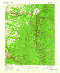 Big Springs Arizona Historical topographic map, 1:62500 scale, 15 X 15 Minute, Year 1958