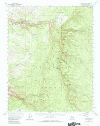 Big Springs Arizona Historical topographic map, 1:62500 scale, 15 X 15 Minute, Year 1958