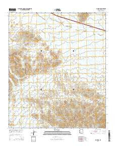 Big Horn Arizona Current topographic map, 1:24000 scale, 7.5 X 7.5 Minute, Year 2014