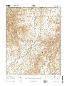 Big Mountain Dam Arizona Current topographic map, 1:24000 scale, 7.5 X 7.5 Minute, Year 2014