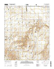 Big Pug Tank Arizona Current topographic map, 1:24000 scale, 7.5 X 7.5 Minute, Year 2014