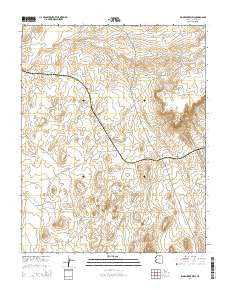 Big Whisker Well Arizona Current topographic map, 1:24000 scale, 7.5 X 7.5 Minute, Year 2014