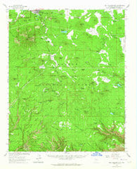 Bill Williams Mtn Arizona Historical topographic map, 1:62500 scale, 15 X 15 Minute, Year 1962