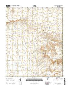Bird Springs Wash Arizona Current topographic map, 1:24000 scale, 7.5 X 7.5 Minute, Year 2014
