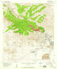 Bisbee Arizona Historical topographic map, 1:24000 scale, 7.5 X 7.5 Minute, Year 1958