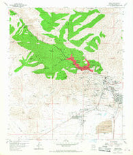 Bisbee Arizona Historical topographic map, 1:24000 scale, 7.5 X 7.5 Minute, Year 1958