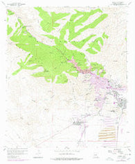 Bisbee Arizona Historical topographic map, 1:24000 scale, 7.5 X 7.5 Minute, Year 1958