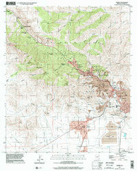 Bisbee Arizona Historical topographic map, 1:24000 scale, 7.5 X 7.5 Minute, Year 1996