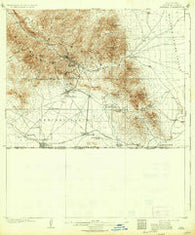 Bisbee Arizona Historical topographic map, 1:62500 scale, 15 X 15 Minute, Year 1910