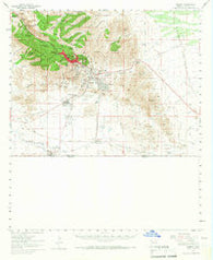 Bisbee Arizona Historical topographic map, 1:62500 scale, 15 X 15 Minute, Year 1958