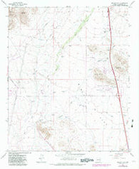 Biscuit Flat Arizona Historical topographic map, 1:24000 scale, 7.5 X 7.5 Minute, Year 1965