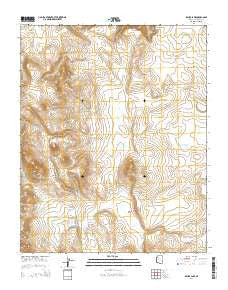 Bishop Lake Arizona Current topographic map, 1:24000 scale, 7.5 X 7.5 Minute, Year 2014