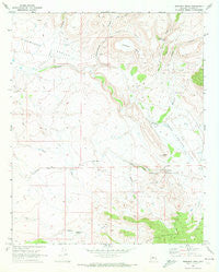 Bismarck Mesa Arizona Historical topographic map, 1:24000 scale, 7.5 X 7.5 Minute, Year 1969