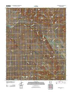 Bismarck Mesa Arizona Historical topographic map, 1:24000 scale, 7.5 X 7.5 Minute, Year 2011