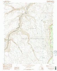 Bitter Springs Arizona Historical topographic map, 1:24000 scale, 7.5 X 7.5 Minute, Year 1985