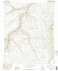 Bitter Springs Arizona Historical topographic map, 1:24000 scale, 7.5 X 7.5 Minute, Year 1985