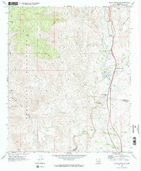 Black Butte Arizona Historical topographic map, 1:24000 scale, 7.5 X 7.5 Minute, Year 1969