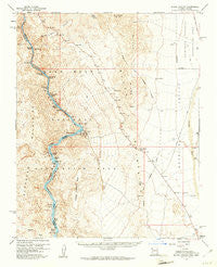 Black Canyon Arizona Historical topographic map, 1:62500 scale, 15 X 15 Minute, Year 1959
