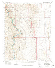 Black Canyon Arizona Historical topographic map, 1:62500 scale, 15 X 15 Minute, Year 1959